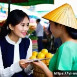 Home 20 고객 니즈 리서치를 위한 프레임워크 소개 - A modern Vietnamese businesswoman in her late 20s, dressed in a chic yet modest ao dai-inspired blou...